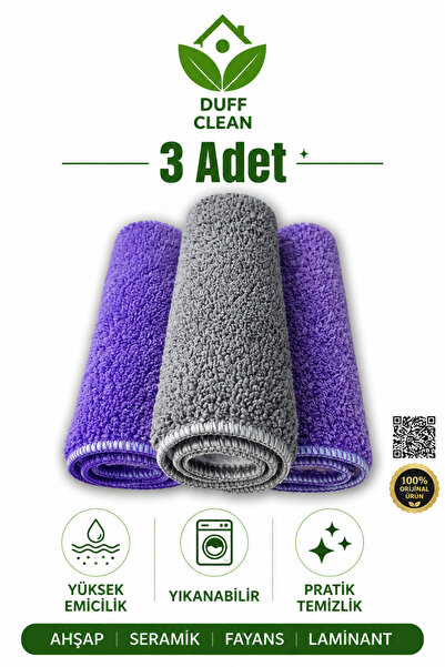 DUFF CLEAN 37*22cm Pânză de rezervă pentru mop cu sistem de prindere |   x3 b...