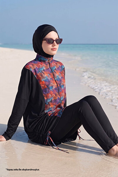 InStyle 6052 Siyah Tesettür Mayo
