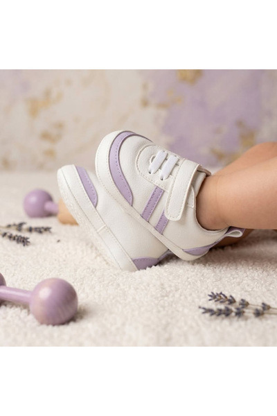 BEBLUXBABY Cırtlı Spor Kız Bebek Ayakkabısı