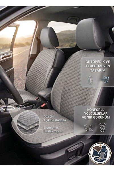 ER-AY OTO TEKSTİL SUNİ DERİ Set de perne triple de lux, matlasate, cu model, ...