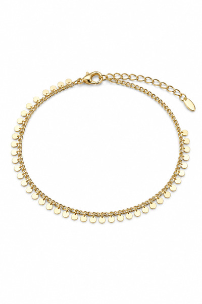 Stelle Jewelry Xuping 19 cm Pullu Zincir Bileklik – 14 Ayar Altın Kaplama Çel...