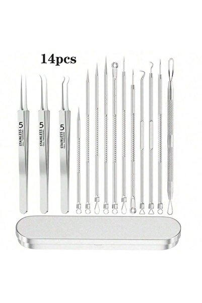 Choice9 14jian Acne Blackhead Needle Black Spot Acne Blemish Skin Care Women'...