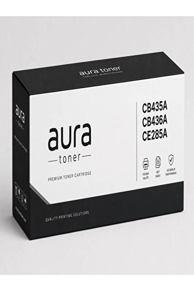 aura toner Cb435a-cb436a-ce285a Universal 2000 Sayfa Siyah Muadil Toner
