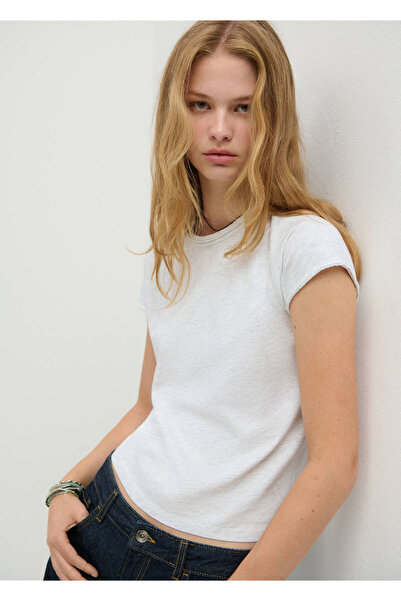 Mango Teen Kısa kollu raglan tişört