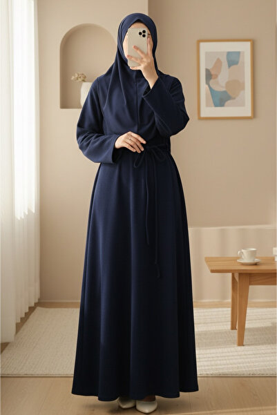 Modamorfo Buy Draped Pairs of Lace-Up Thessaloniki Long Dress - Navy