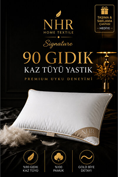 NHR HOME 100% Goose down Filling, 90% Gıdik Antibacterial, Sleeping Pillow / ...