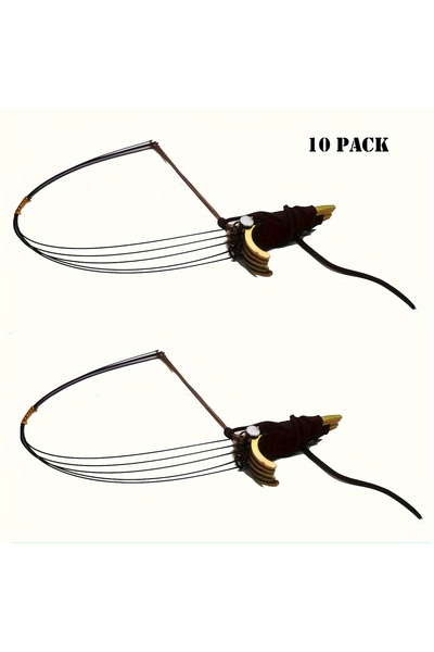Choice 10 Pack Carbon Steel Straight Wire Hardware Fittings with Twist Knot -...