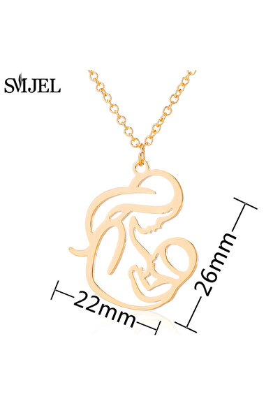 choice2 Gold Necklace 508 SMJEL New Family MUM Stainless Steel Necklaces for ...