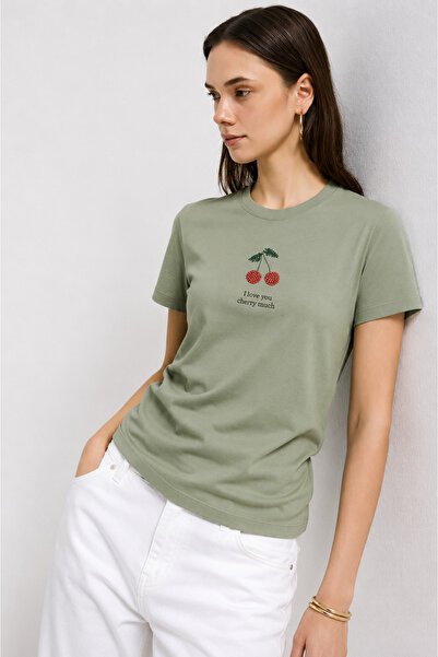 MODA Women Bead Detailed 1St Quality T-Shirt