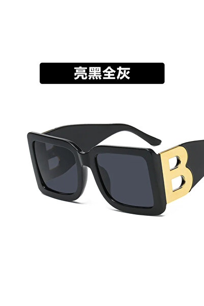 Choice5 A The Letter "B" Large Framed Sunglasses Women's Square Personalized ...