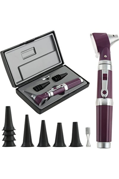 Choice Otoscope Kit Ear Scope with Light 3X Magnification 4 Speculum Tip Size...