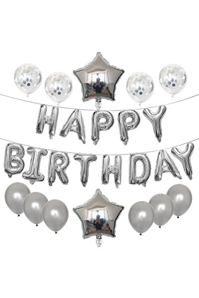 Choice Other Ruby 16 inch Silver Letters Ballons Happy Birthday Foil Air Ball...