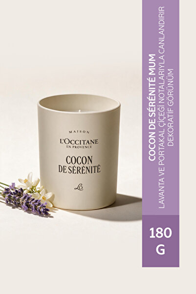 L'Occitane Cocon de Sérénité Mum, Lavanta ve Portakal Çiçeği Notaları, 180 g