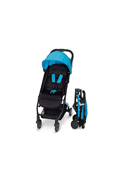 babytrend عربة أطفال صغيرة قابلة للطي ثلاثية الطيات باللون الأزرق ماليبو
