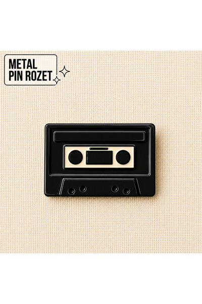 DREAMIOGIFTANDBOX Kaset Çalar Rozet Metal Pin Broş Retro Çanta Ceket Aksesuar...