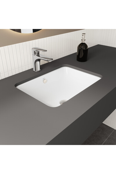 VitrA S20 5474B003-0618 Tezgah Altı Lavabo, 43 cm, Beyaz