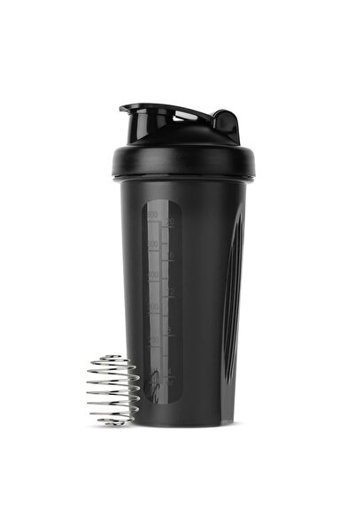 Choice A Portable 1pc Protein Shaker 600ml Fitness Bottle with Wire Whisk Bal...