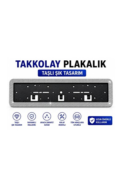 VİTEKSA PLAKALIK TAKKOLAY TAŞLI GÜMÜŞ 1 ADET
