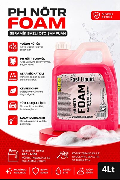 Fast Liquid Oto Şampuan, Cilalı Yüksek Su Iticili, Ph Notr Foam 4 Lt Seramik ...