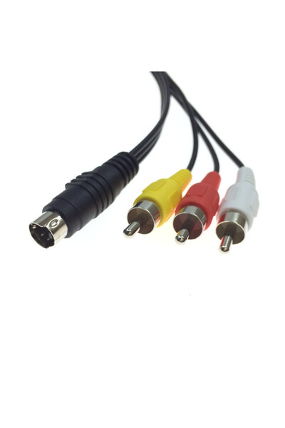 Choice1 RCA Male 1.5M S-Video to 3 RCA Cable Extention Plug AV Audio Video Ad...