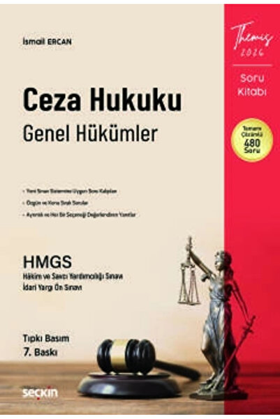 Seçkin Yayıncılık THEMIS - Ceza Hukuku Genel Hükümler Soru Kitabı Tıpkı Basım...