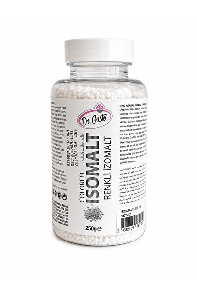 Dr. Gusto Colored Isomalt BEYAZ Renkli İzomalt 250 g – Şeker Camı ve Dekorati...