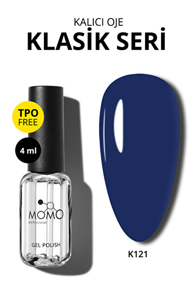 MOMO professional Kalıcı Oje K121, Lacivert, 4 ml