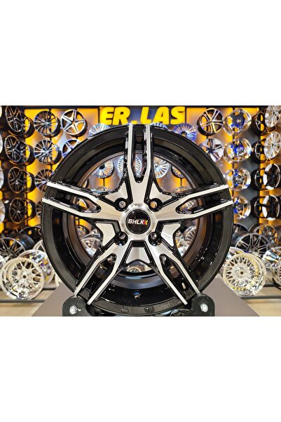 Universal 4 Adet SLK-2087 6*14 4*100 ET35 73.1 BLACK MACHINED JANT (Takım)