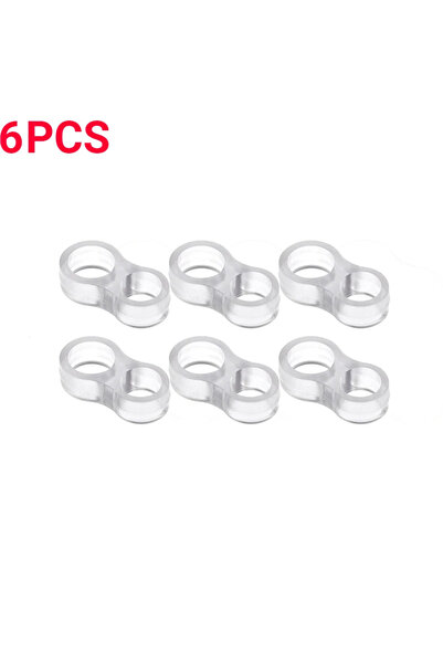 Choice1 6pcs Handles Door Stopper Silicone Gel Door Stop Transparent Wall Pro...