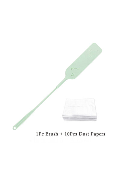 Choice3 Green Practical Household Dust Cleaning Brush with 10 Pcs Non-woven C...