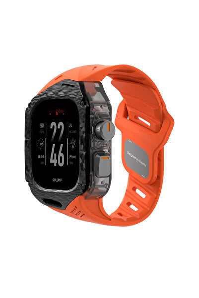 Aulumu A01 Apple Watch Ultra 1/2 Uyumlu Kılıf ve Kordon | Karbon Fiber Kapak ...