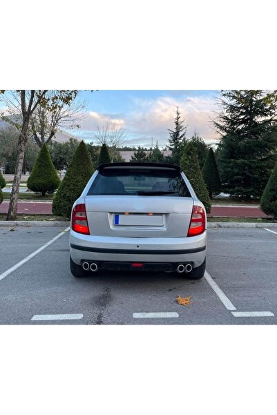 OTO H.İ.T. SKODA FABİA MK1 UYUMLU BODY KİT DİFÜZÖR 4 ÇIKIŞ SİYAH YUVARLAK