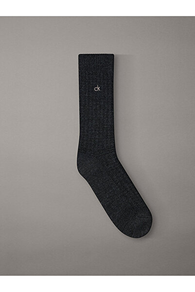 Calvin Klein Unisex Blue Socks with Brand Logo, Suitable for Daily Use