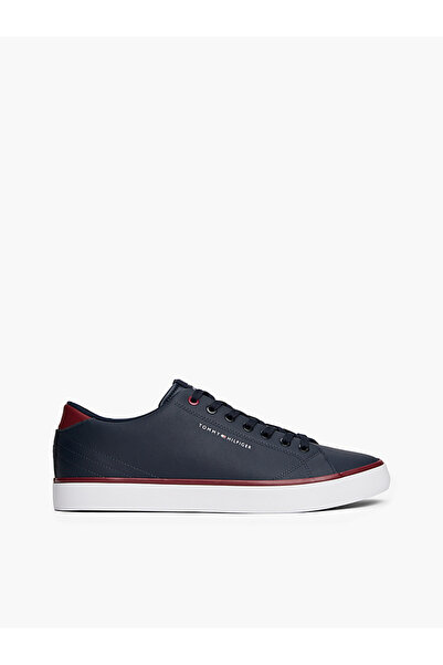 Tommy Hilfiger Men's Brand Logo Sneakers in Navy Blue, Suitable for Daily Use