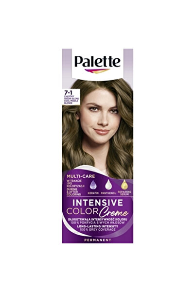 Generic Brand Vopsea de par, Palette, Nr. 7-1, Medium Blonde