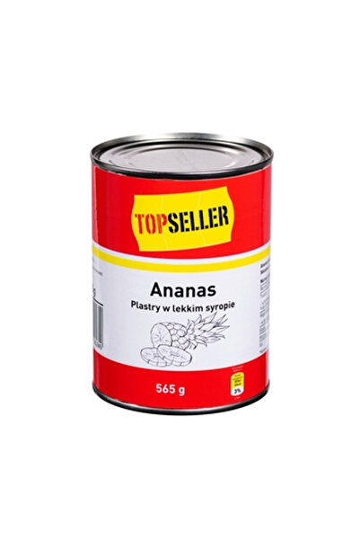 Generic Brand Ananas in sirop, TOPSELLER, 565g, 340g dupa scurgere