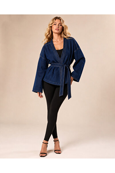 ENZİM JEANS Women's Denim Kimono