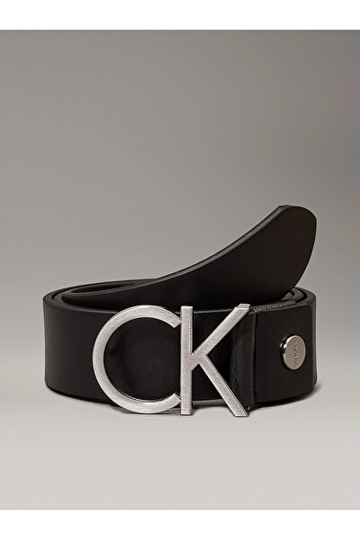 Calvin Klein Women's Brand Logo Black Belt Suitable for Daily Use