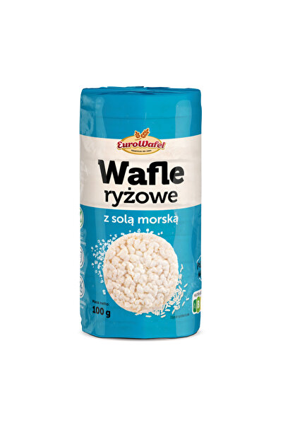 EUROWAFEL Rondele din orez expandat cu sare marina, Eurowafel, 100g, fara glu...