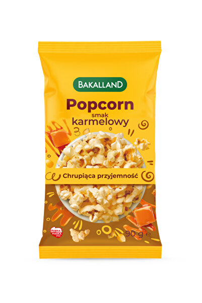 Bakalland Popcorn caramel, Bakalland, 90g, 61% porumb, 0-25°C