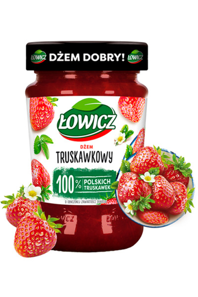 Generic Brand Dulceata Lowicz, zmeura, 450 g, fara conservanti, fara gluten