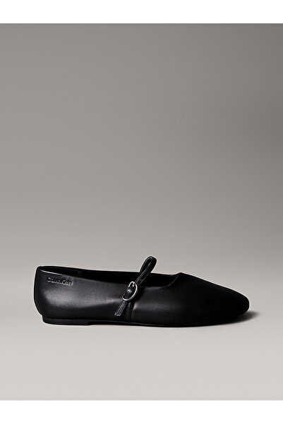Calvin Klein Kadın Oblique Ballerina Mj Lth Hdw Ayakkabı HW0HW02847BEH