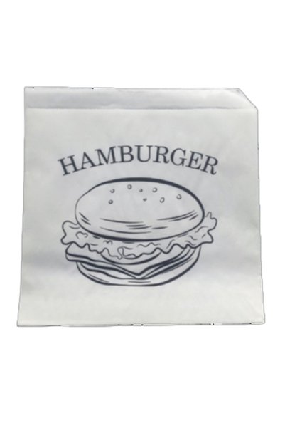 Generic Brand Pungi hamburgeri, HORECA POLSKA, 250 buc, alb, 150x160x70mm
