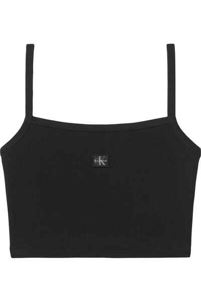 Calvin Klein Women's Baby Rib Knit Crop Tank Top