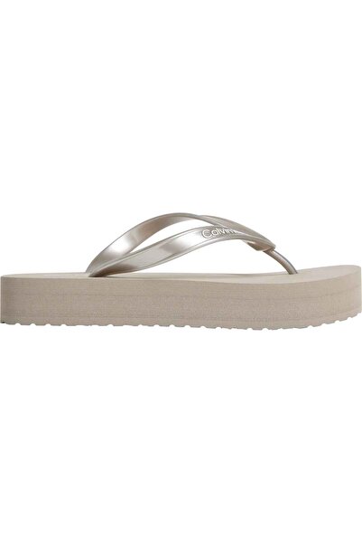 Calvin Klein Damen-Plateau-Hausschuhe mit Details