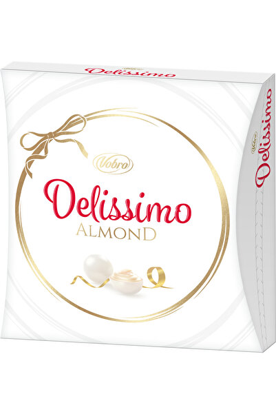 Vobro Bomboane cu nuci de migdale in glazura alba, Vobro, 150g