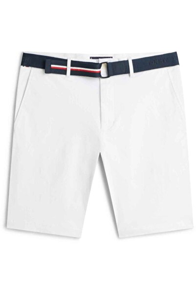 Tommy Hilfiger Men's Brand Logo White Shorts Suitable for Daily Use