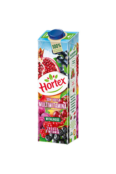 Generic Brand Hortex Suc 100% Multivitamin îmbogățit cu 9 vitamine, bidon 1L