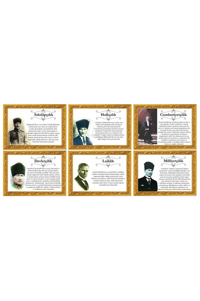TELLGRAF Ataturk Principles Posters (25x35 cm)