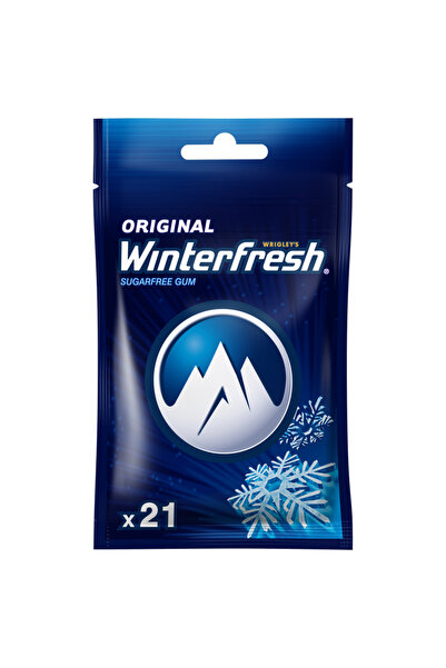 Winterfresh Guma de mestecat fara zahar Winterfresh, 29 g, menta, 21 drajeuri